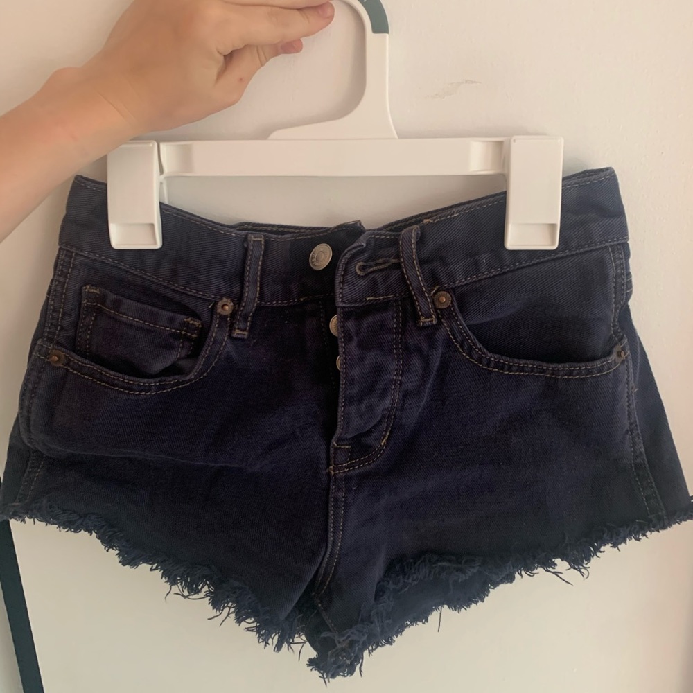 Brandy Melville Dark Wash Jean Shorts